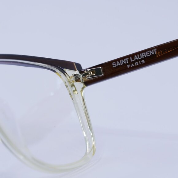 🕶️ New Saint Laurent SL599OPT 004 Eyeglasses - Dark Brown Frame 58mm - Picture 10 of 12